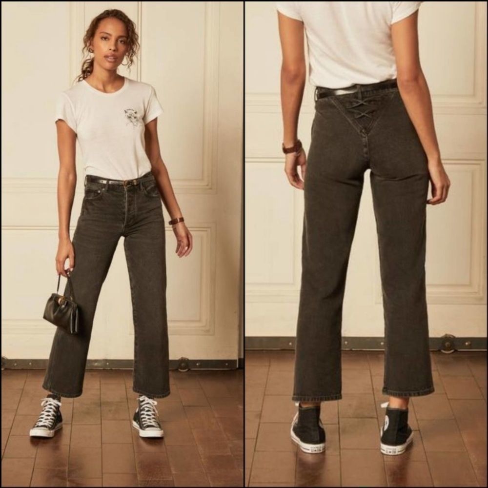 NWT Boyish The Mikey High Rise Wide leg jeans in Moonstruck size 28